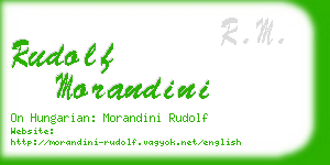 rudolf morandini business card